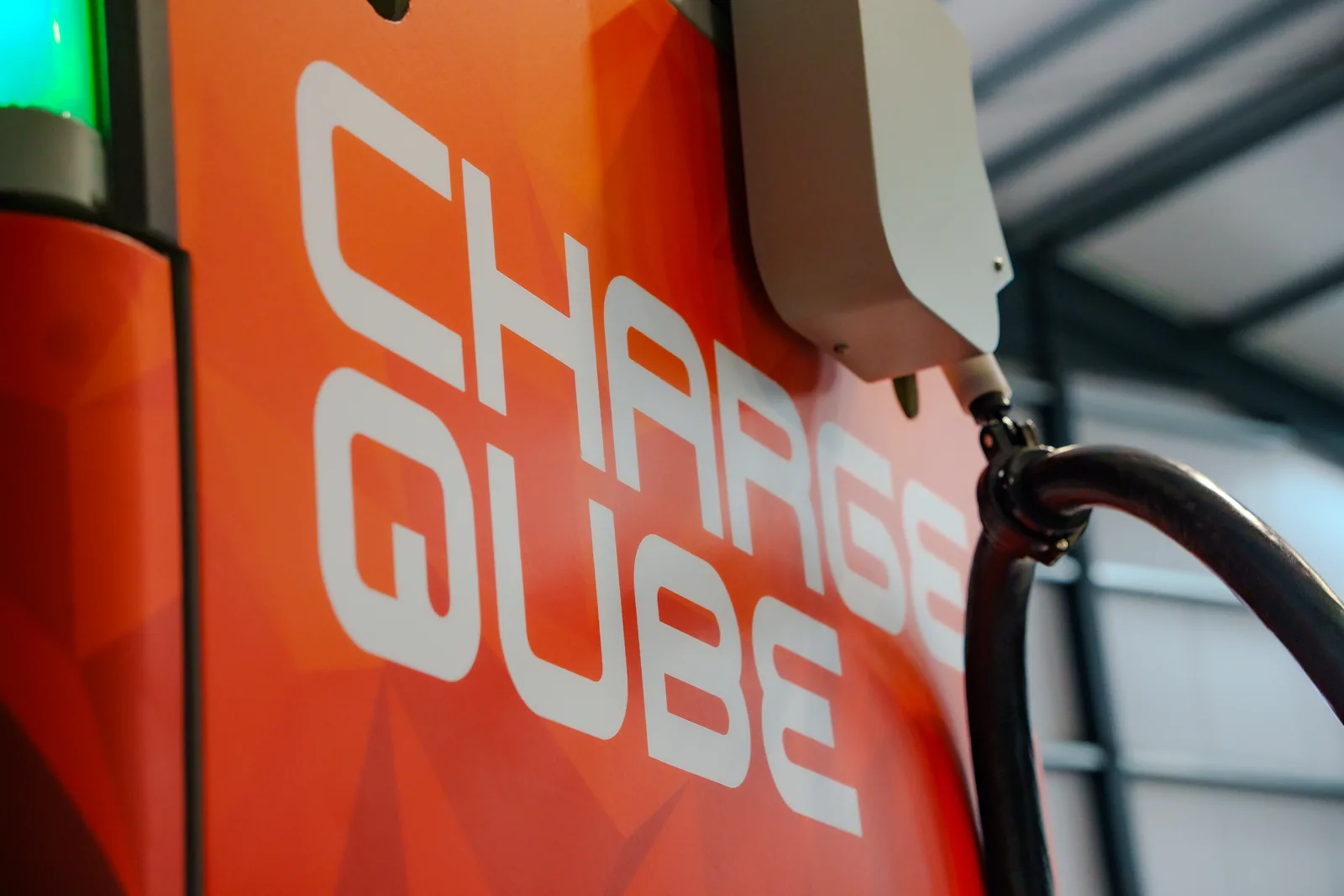 Charge Qube branding on the side of a CQ160
