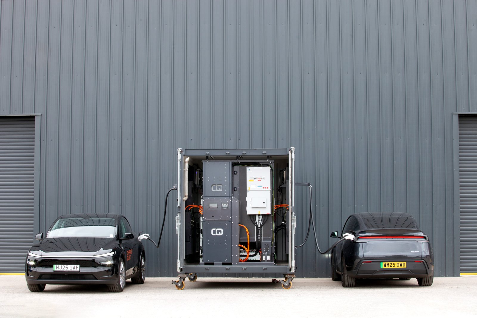 Charge Qube EV charging unit in action